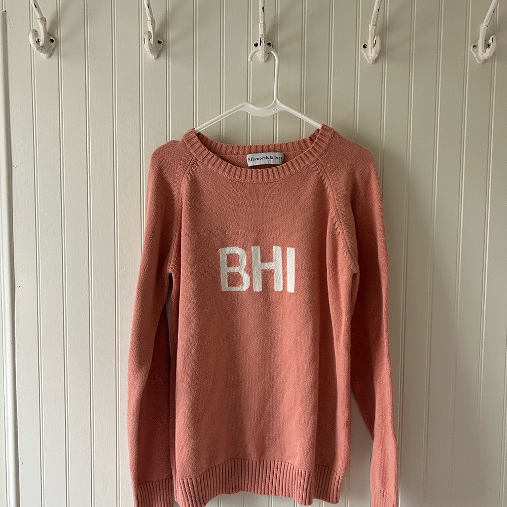 Ellsworth & Ivey Women's Block Island (BHI) Pink Sweater